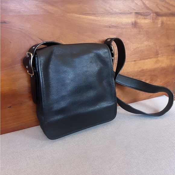 Coach Bags Vintage Coach 9335 Black Leather Legacy Studio Flap